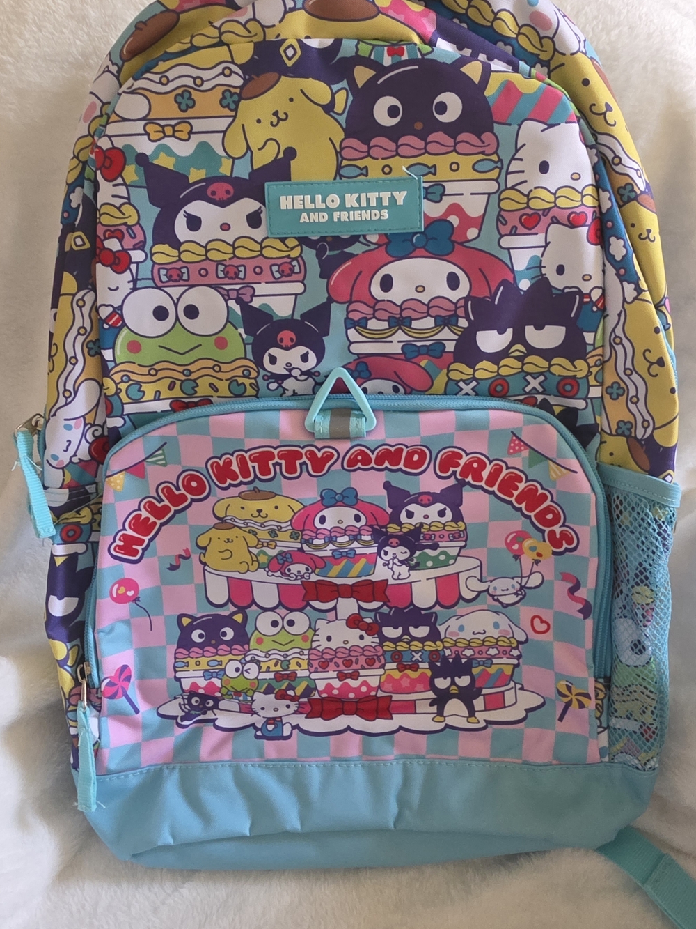 NWT Sanrio Hello Kitty and Friends 18" Bakery Backpack - Sweet Treats Cupcake